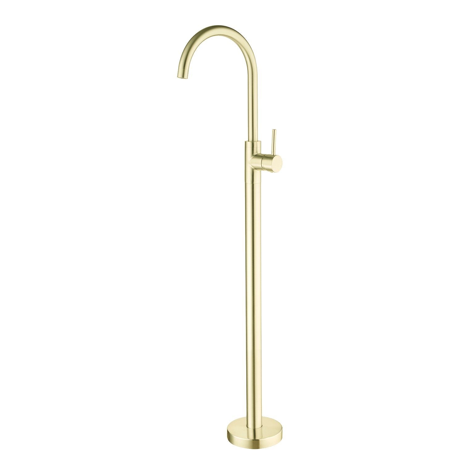 Nero Dolce Floormount Mixer BRUSHED GOLD YSW2109-03A-1-BG Tapware Nero