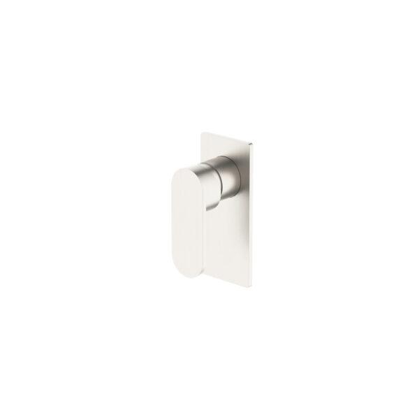 Nero Ecco Shower Mixer Brushed Nickel Tapware Nero