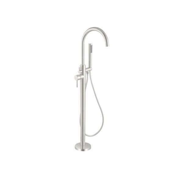 Nero Floormount Bath Mixer BRUSHED NICKEL YSW2109-03A-BN Tapware Nero