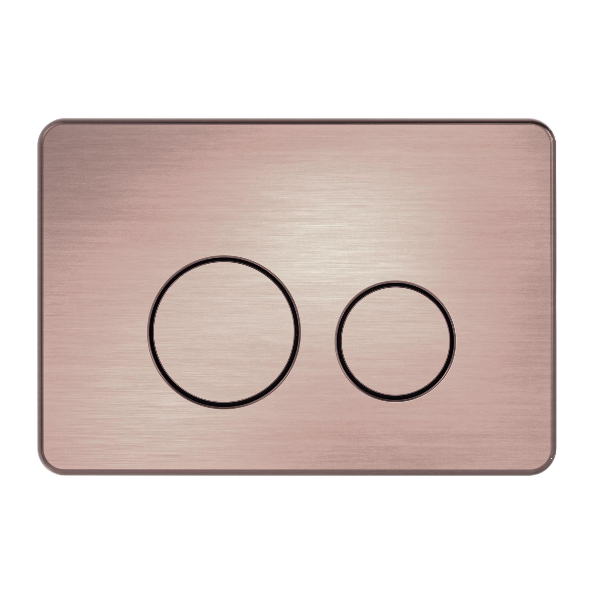 Nero in Wall Toilet Push Plate Toilets Nero Brushed Bronze