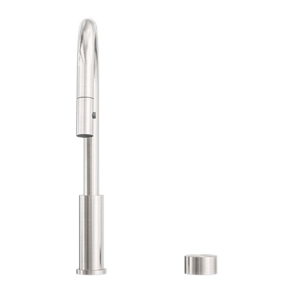 Nero KARA Progressive Pull Out Kitchen Set BRUSHED NICKEL Tapware Nero