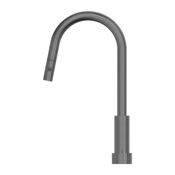 Nero KARA Progressive Pull Out Kitchen Set GUN METAL Tapware Nero