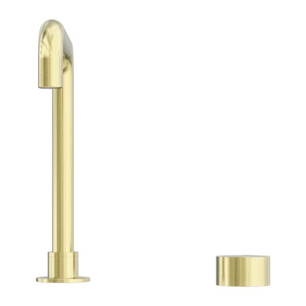 Nero KARA Progressive Tall Basin Set Brushed Gold Tapware Nero