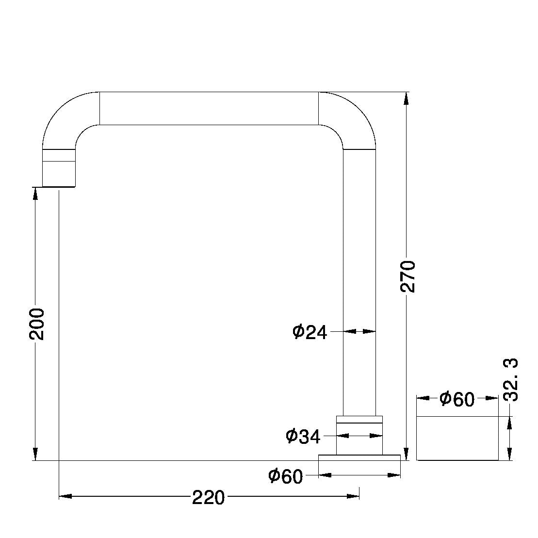 Nero KARA Progressive Tall Basin Set Matte Black Tapware Nero
