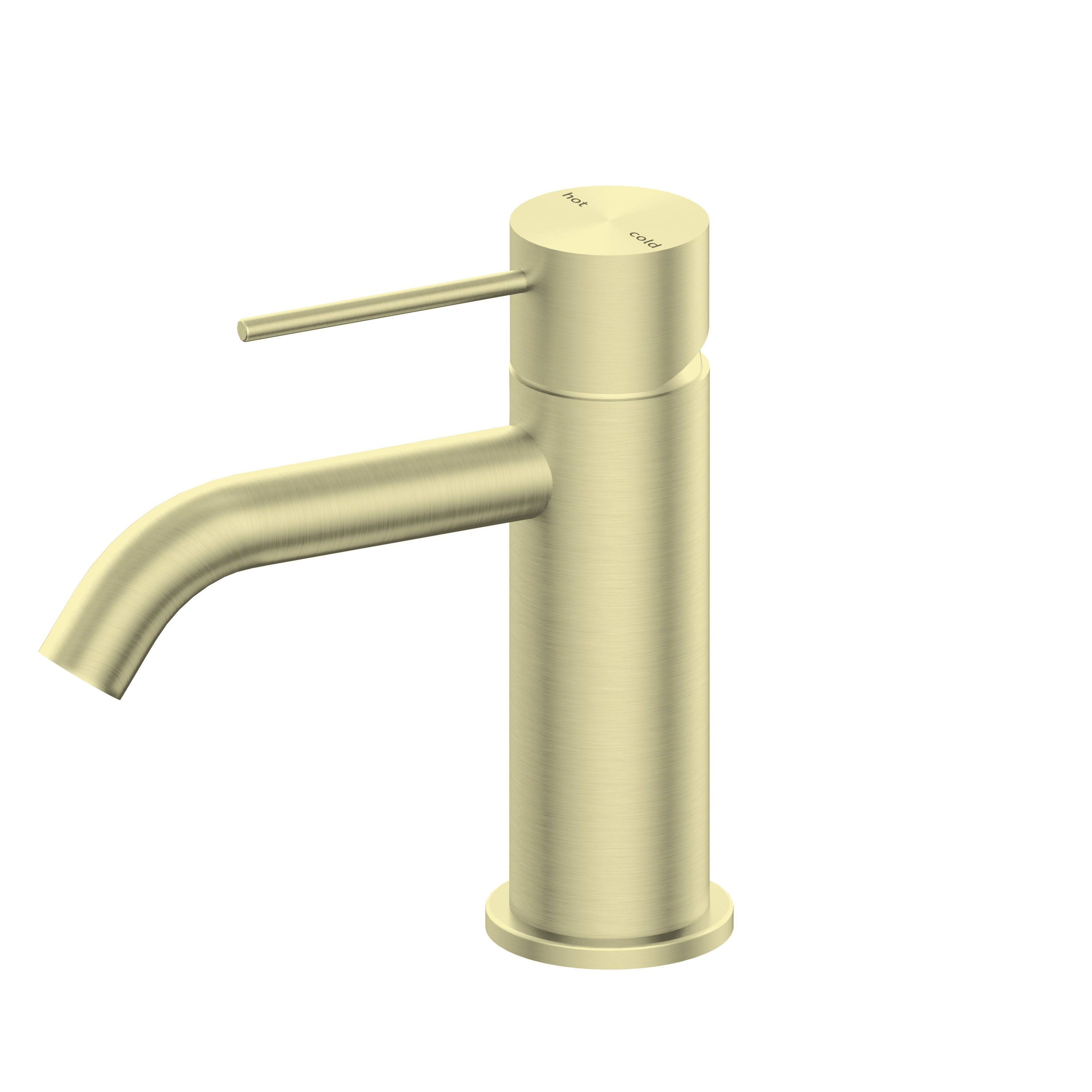 Nero MECCA Basin Mixer BRUSHED GOLD YSW2219-01-BG Tapware Nero