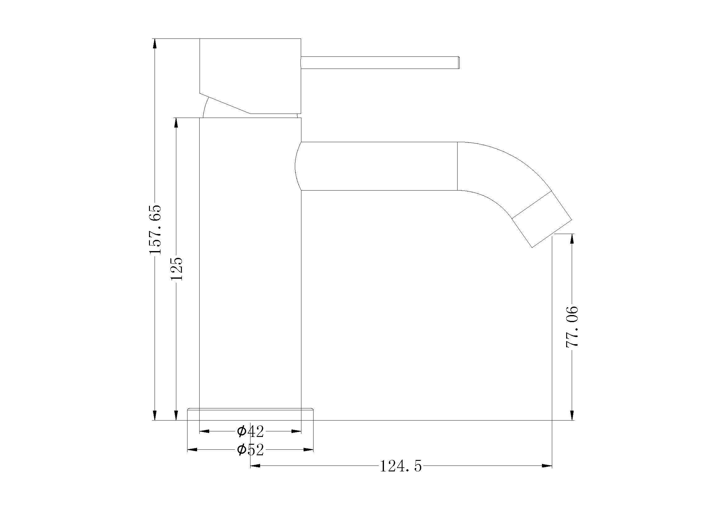 Nero MECCA Basin Mixer BRUSHED NICKEL YSW2219-01-BN Tapware Nero