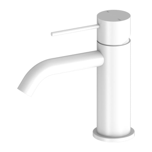 Nero MECCA Basin Mixer Matte White YSW2219-01-MW Tapware Nero