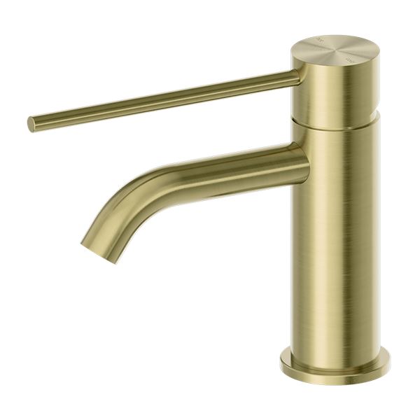 Nero MECCA CARE Basin Mixer Brushed Gold YSW2219-01D-BG Tapware Nero