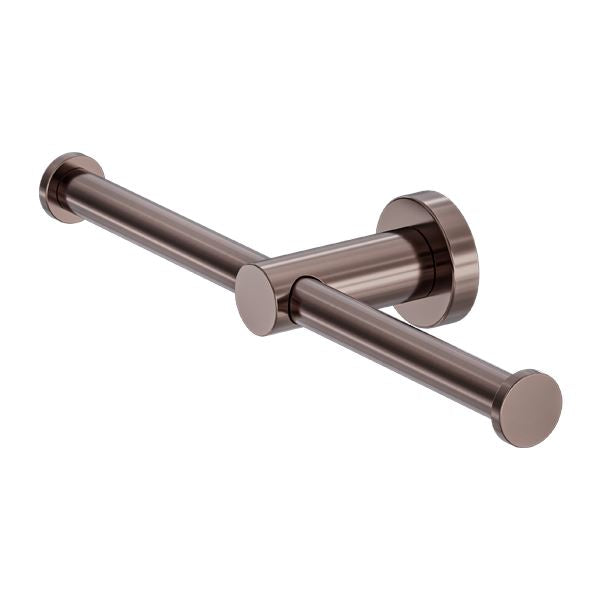 Nero MECCA Double Toilet Roll Holder Brushed Bronze 1986d-BZ Accessories Nero