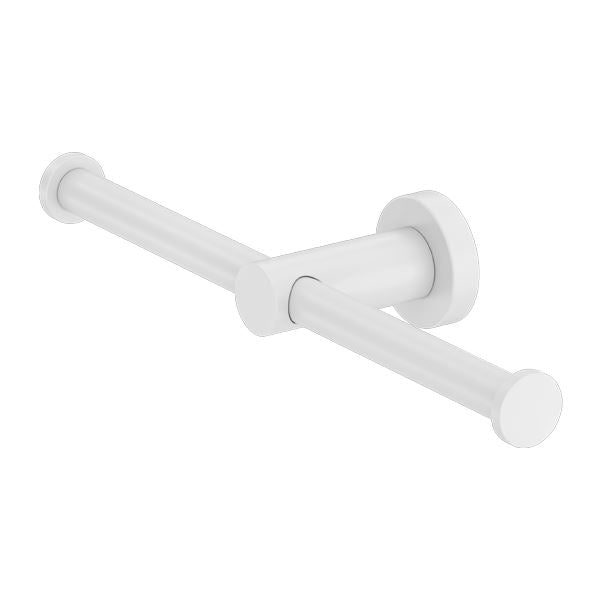 Nero MECCA Double Toilet Roll Holder Matte White 1986d-MW Accessories Nero