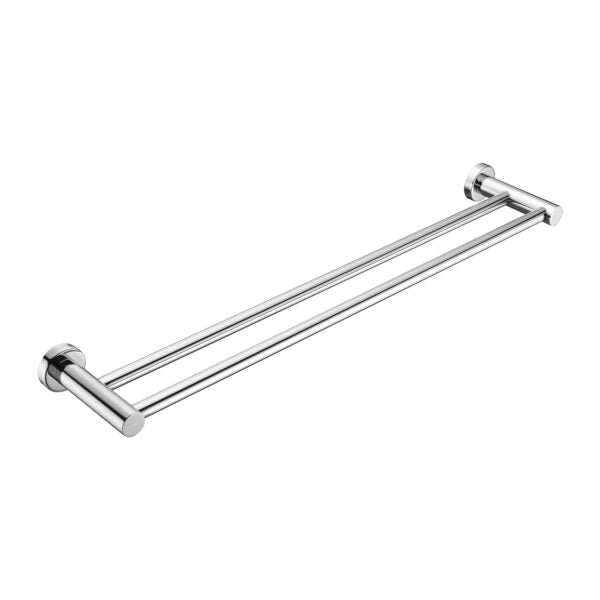 Nero MECCA Double Towel Rail 600MM Chrome 1924D-CH Accessories Nero