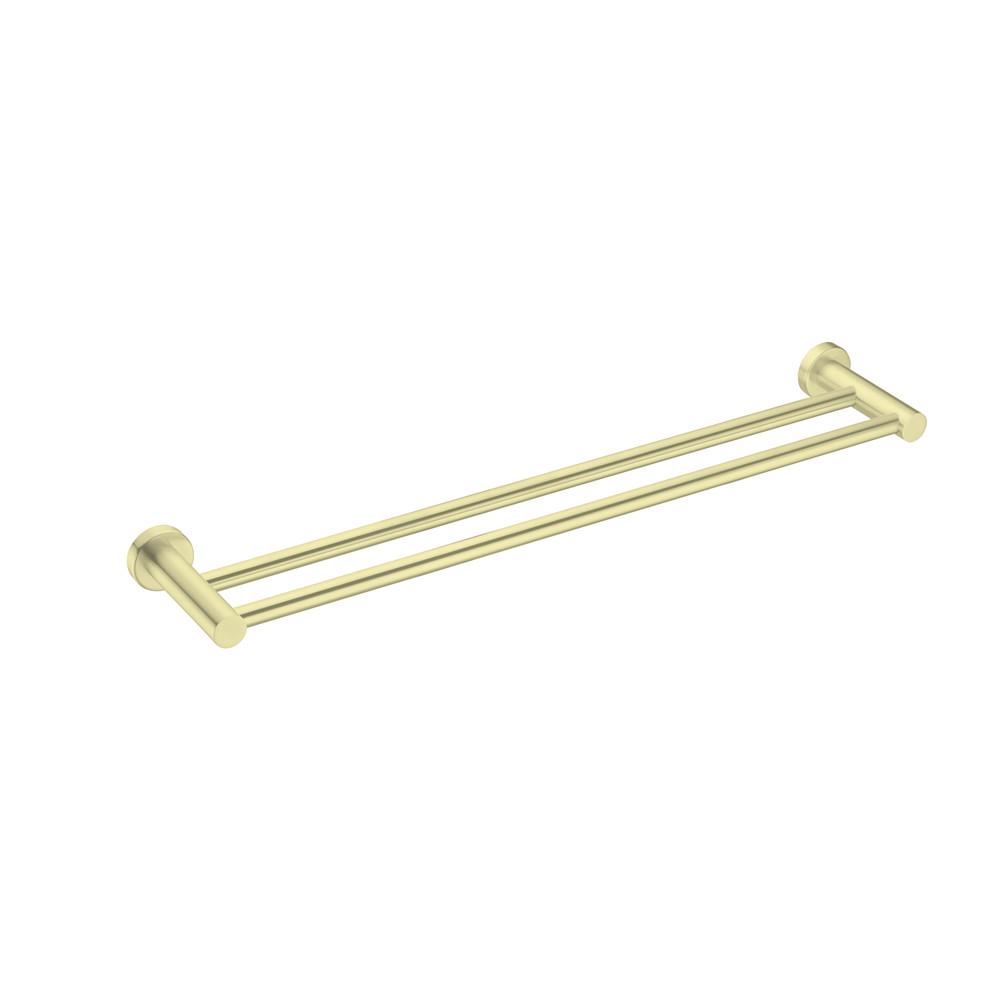 Nero MECCA Double Towel Rail 800MM BRUSHED GOLD 1930D-BG Accessories Nero
