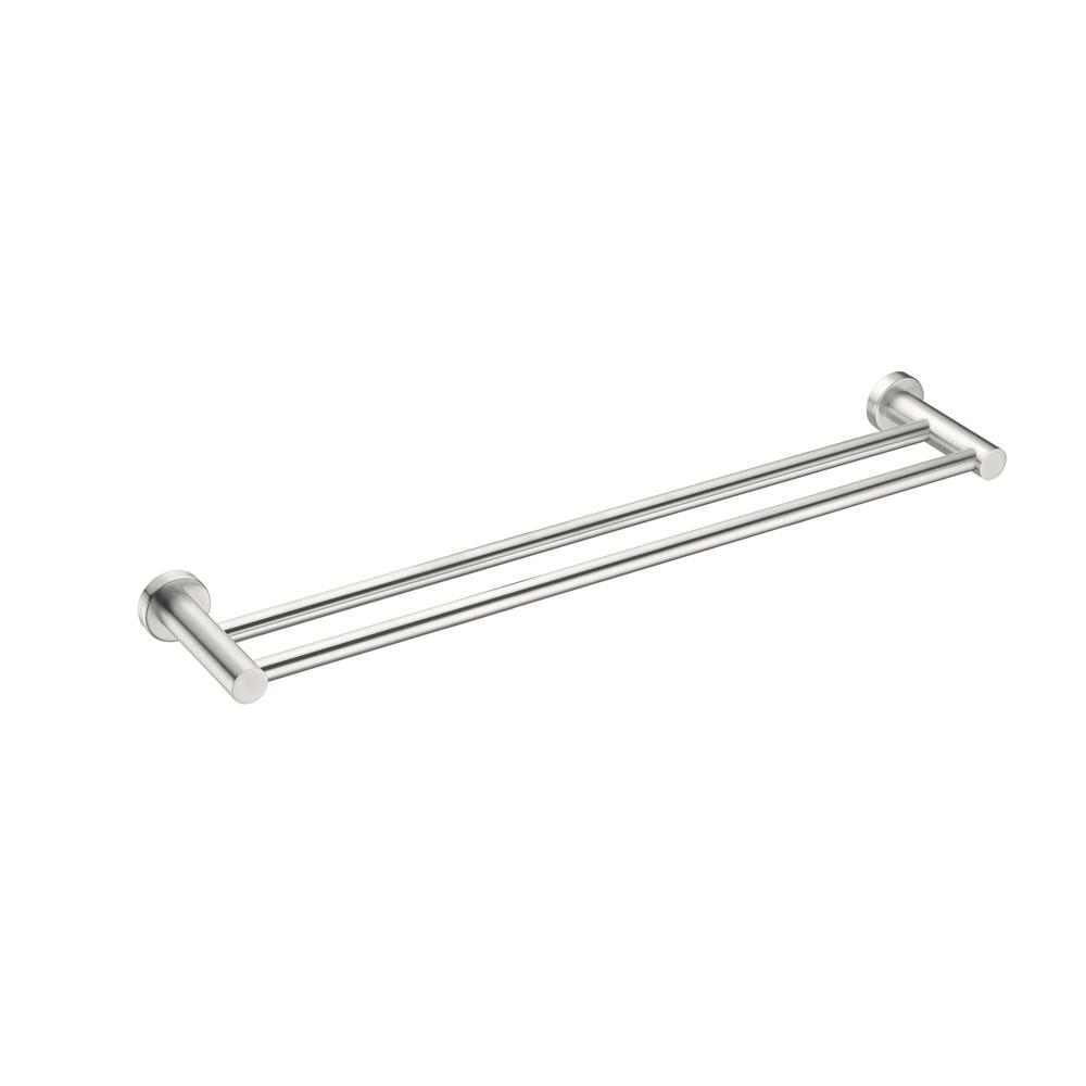 Nero MECCA Double Towel Rail 800MM BRUSHED Nickel 1930D-BN Accessories Nero