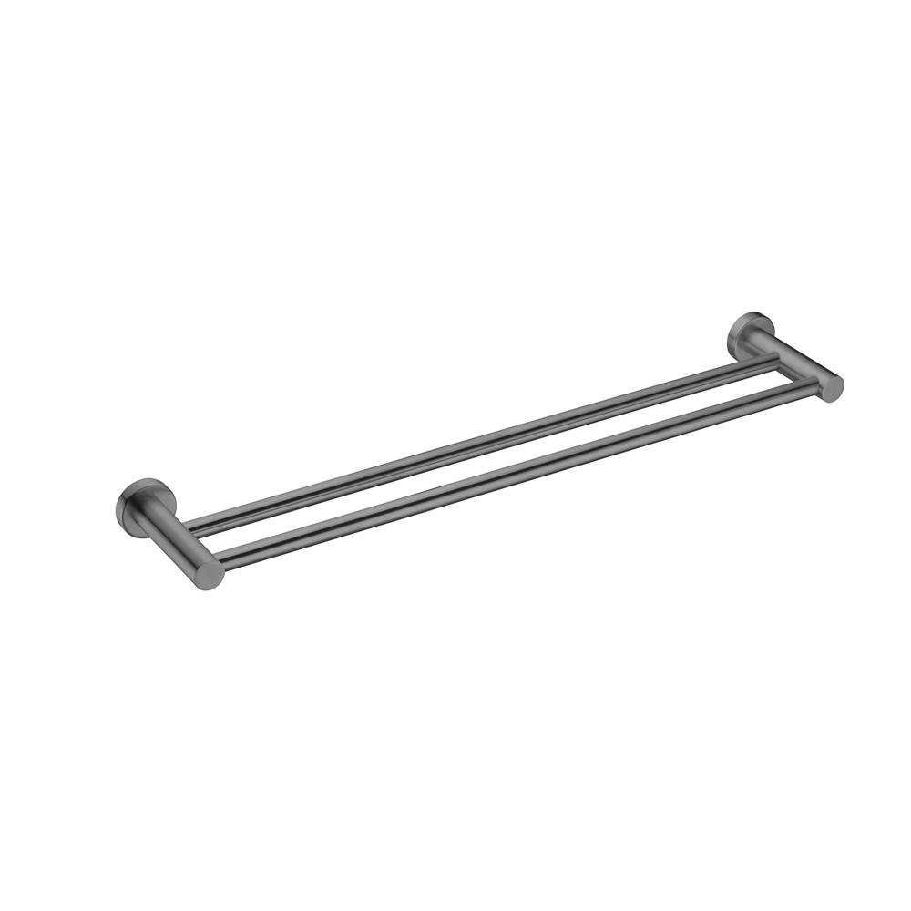 Nero MECCA Double Towel Rail 800MM GUN METAL 1930D-GM Accessories Nero