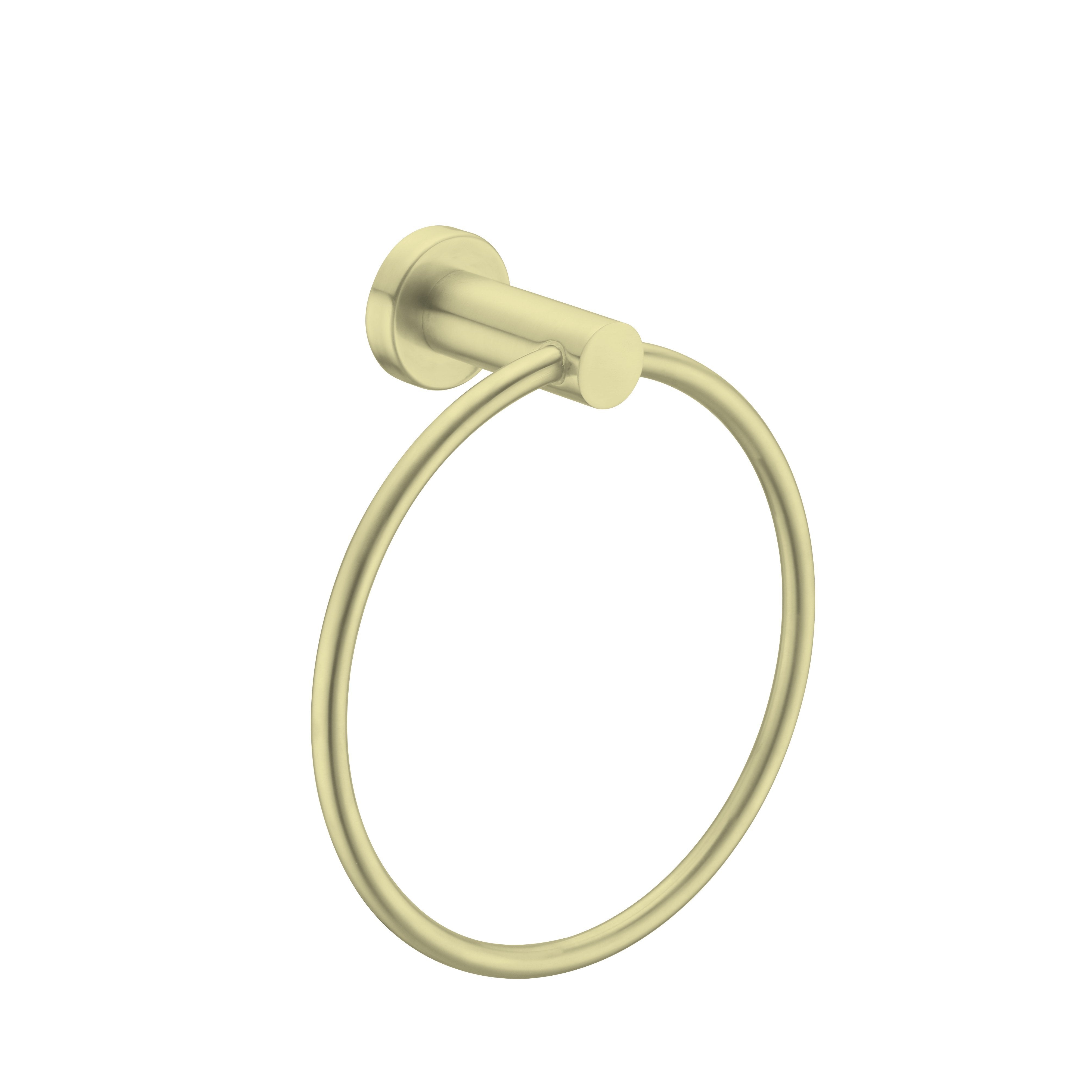 Nero Mecca Hand Towel Ring BRUSHED GOLD 1980-BG Accessories Nero