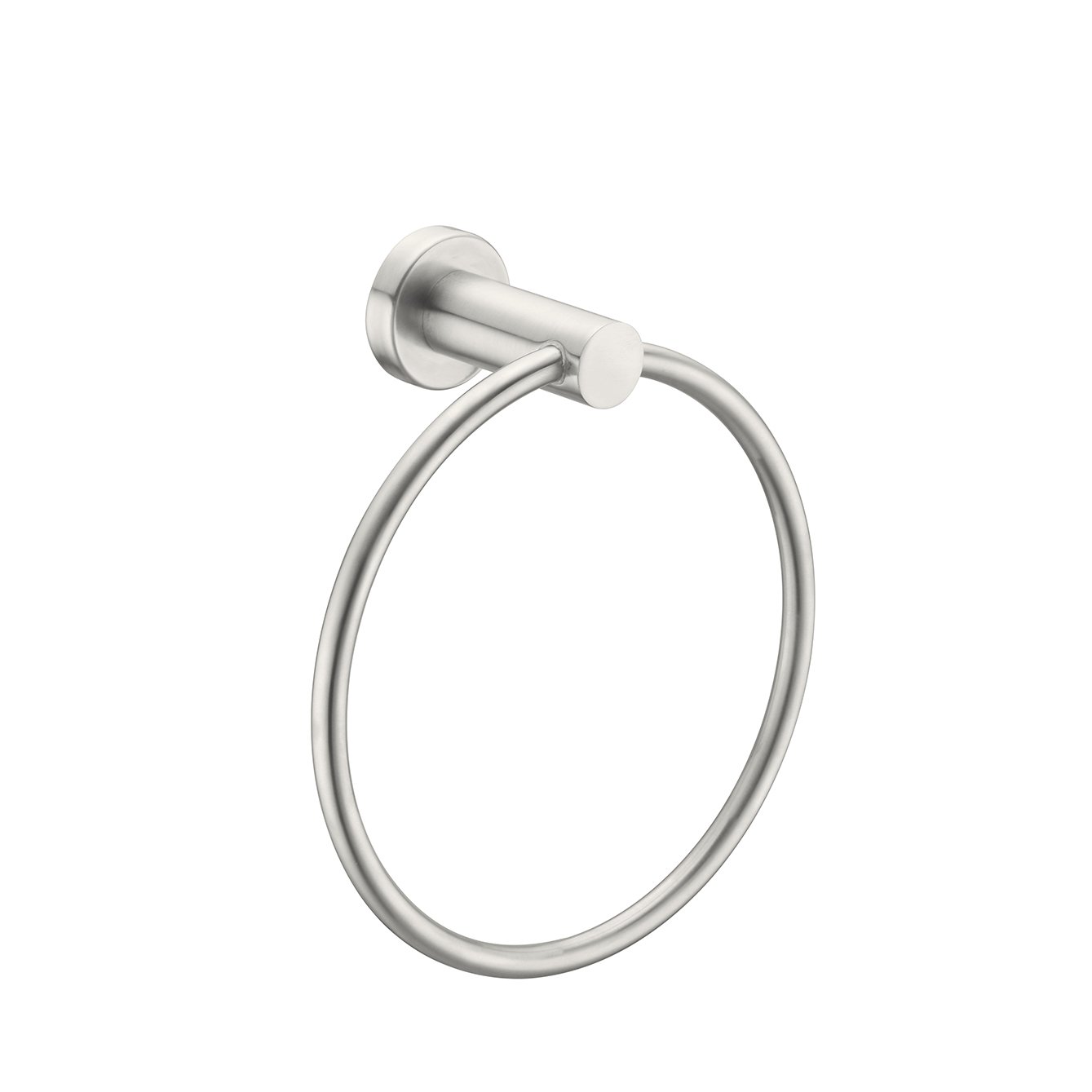 Nero Mecca Hand Towel Ring Brushed Nickel 1980-BN Accessories Nero