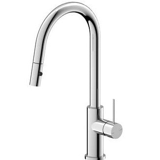 Nero MECCA Pull Out Sink Mixer with Vegie Spray Function CHROME YSW2219-08-CH Tapware Nero
