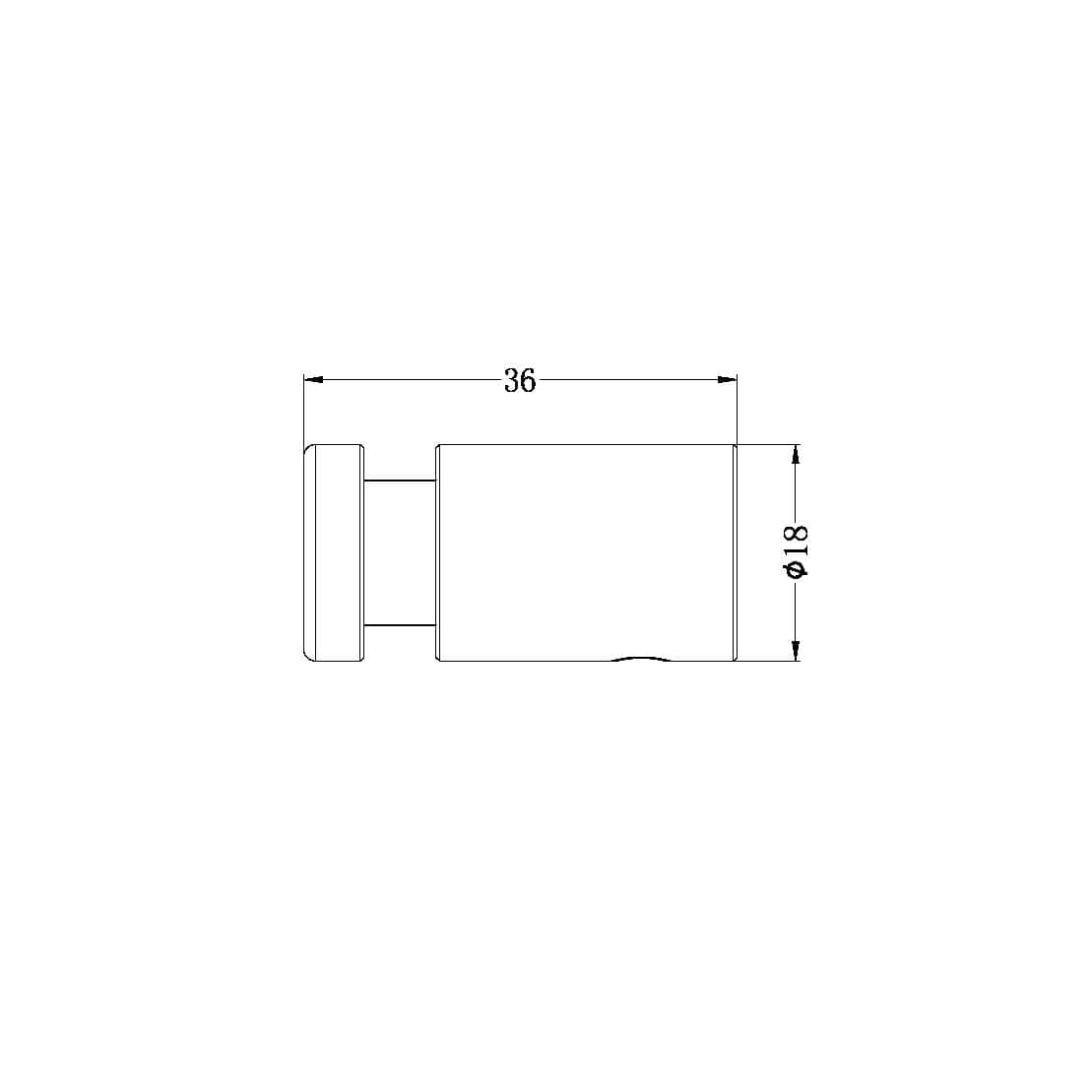 Nero MECCA Robe Hook Brushed Nickel 2382-BN Accessories Nero