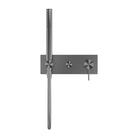 Nero MECCA Shower Mixer Divertor System Gun Metal Tapware Nero