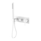 Nero MECCA Shower Mixer Divertor System Matte White Tapware Nero