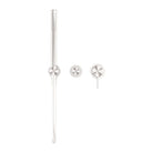 Nero MECCA Shower Mixer Divertor System Separate Back Plate Brushed Nickel Tapware Nero