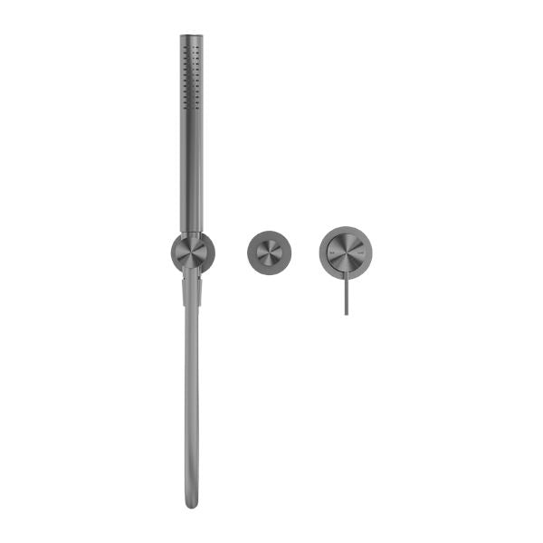 Nero MECCA Shower Mixer Divertor System Separate Back Plate Gun Metal Tapware Nero