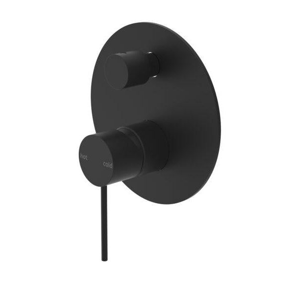 Nero MECCA Shower Mixer With Divertor Matte Black YSW2219-09A-MB Tapware Nero
