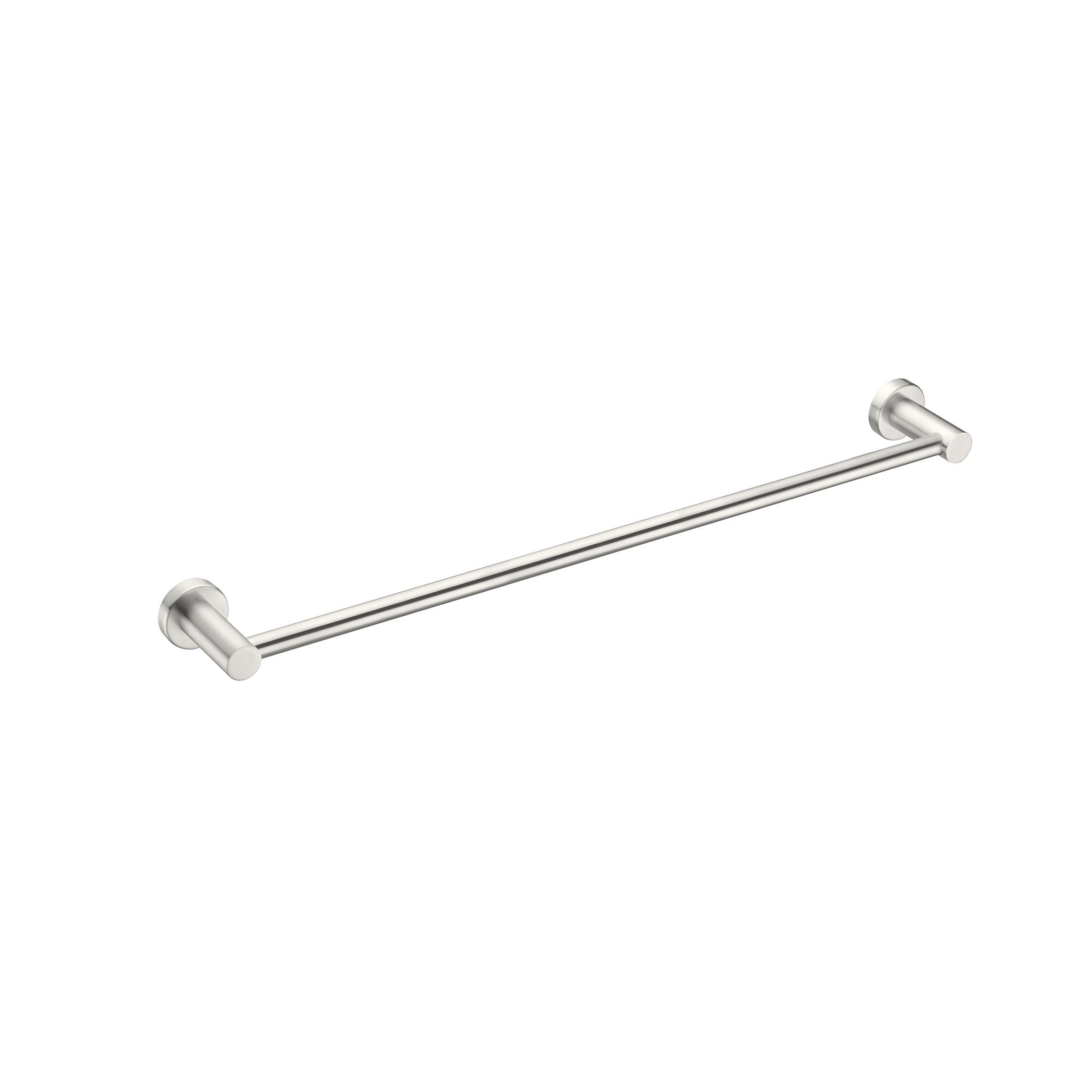Nero MECCA Single Towel Rail 600MM BRUSHED Nickel 1924-BN Accessories Nero