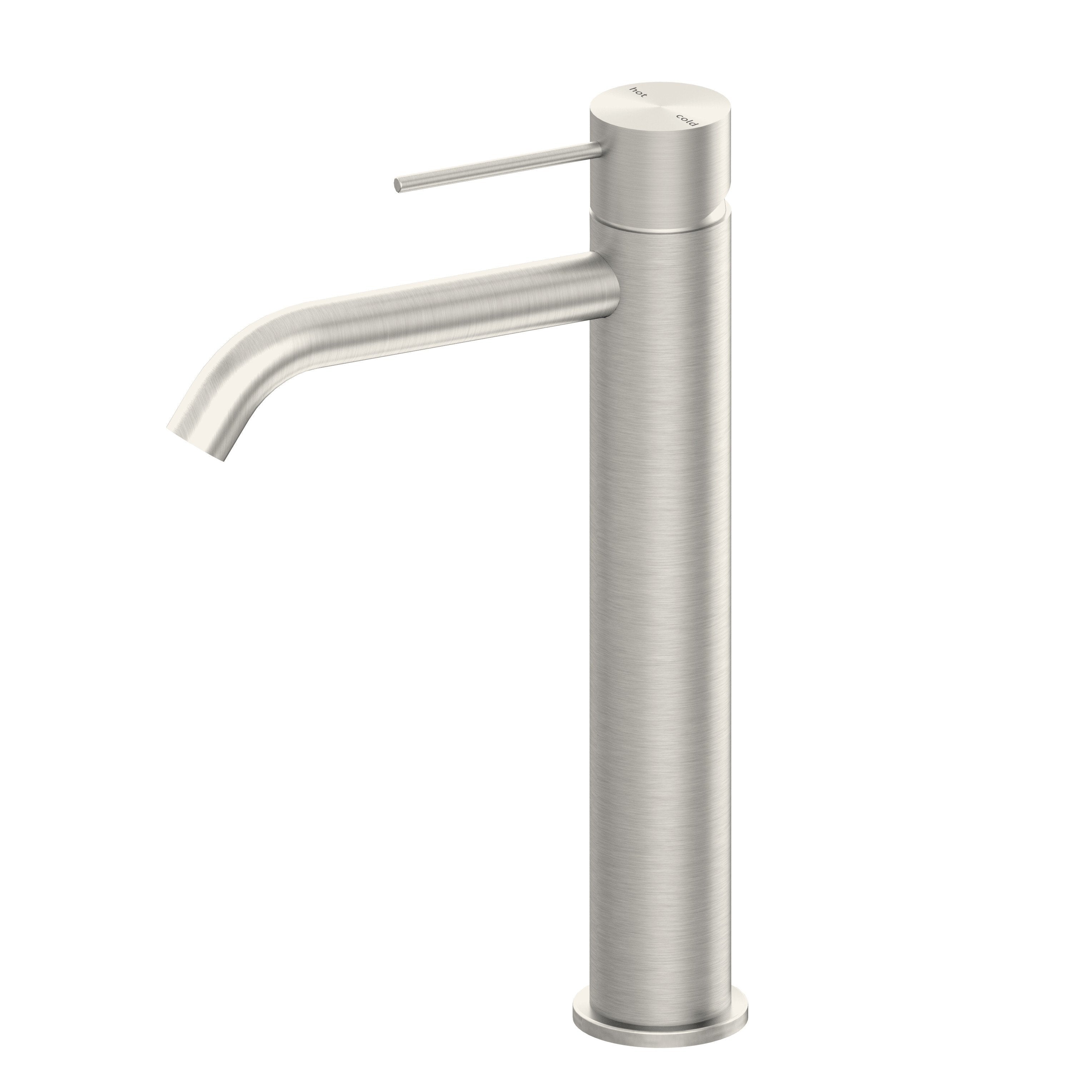 Nero MECCA Tall Basin Mixer BRUSHED NICKEL YSW2219-01A-BN Tapware Nero