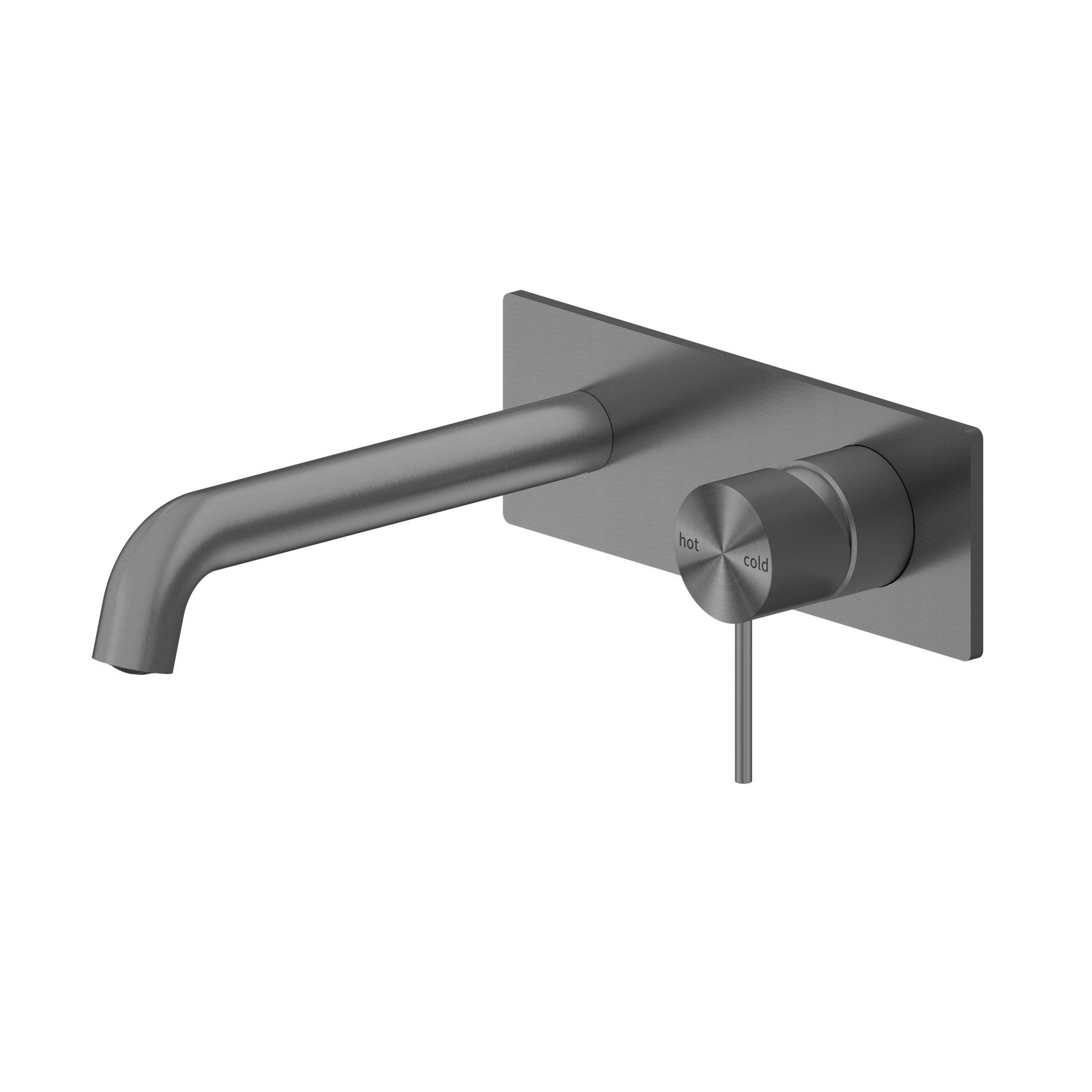 Nero MECCA Wall Basin Mixer 160MM GUN META YSW2219-07A-GM Tapware Nero