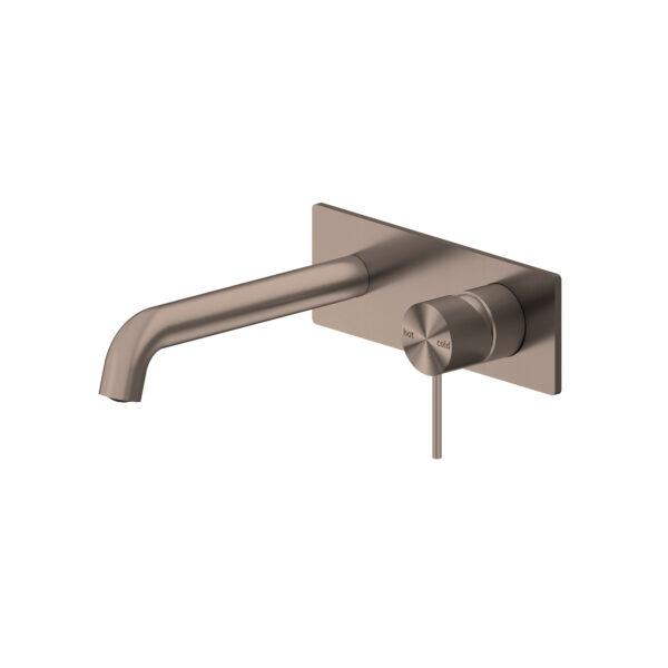 Nero MECCA Wall Basin Mixer Brushed Bronze YSW2219-07A-BZ Tapware Nero