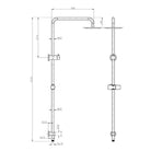 Nero Nova Round Twin Shower Set Slim Hand Shower Chrome Showers Nero