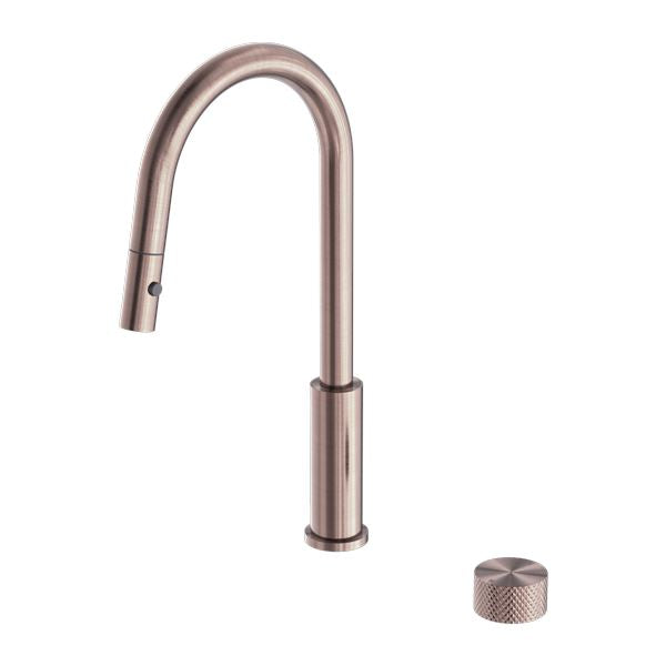 Nero OPAL Progressive Pull Out Kitchen Set Brushed Bronze Tapware Nero