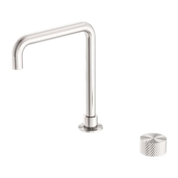 Nero OPAL Progressive Tall Basin Set Brushed Nickel Tapware Nero