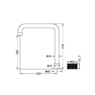 Nero OPAL Progressive Tall Basin Set Brushed Nickel Tapware Nero