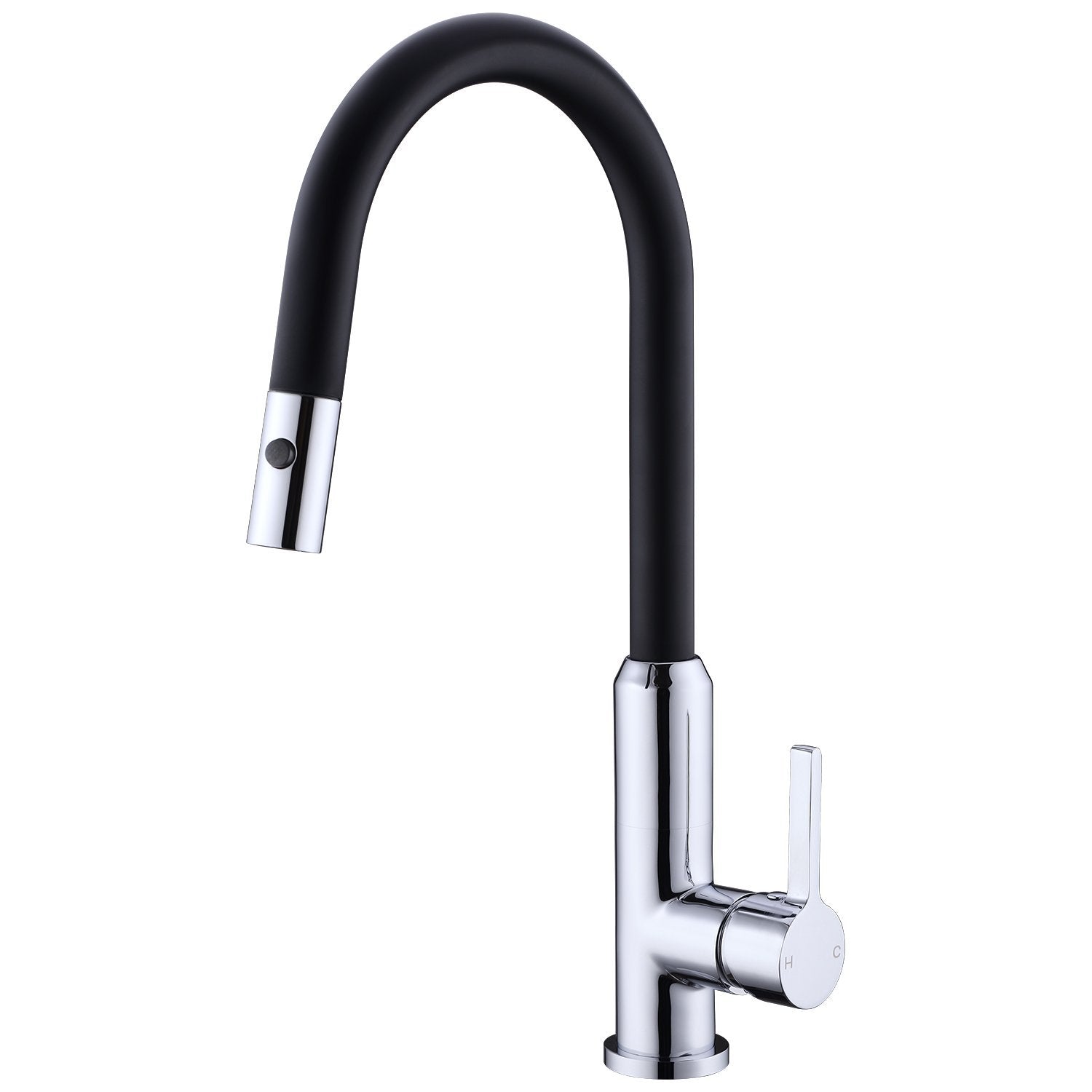 Nero Pearl Pull Out Sink Mixer with Vegie Spray Function Brushed Gold YSW2317-08-MB Tapware Nero