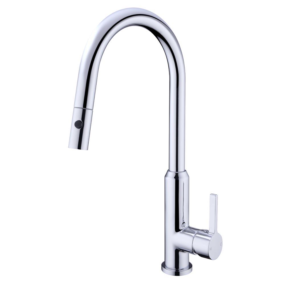 Nero Pearl Pull Out Sink Mixer with Vegie Spray Function Chrome YSW2317-08-CH Tapware Nero
