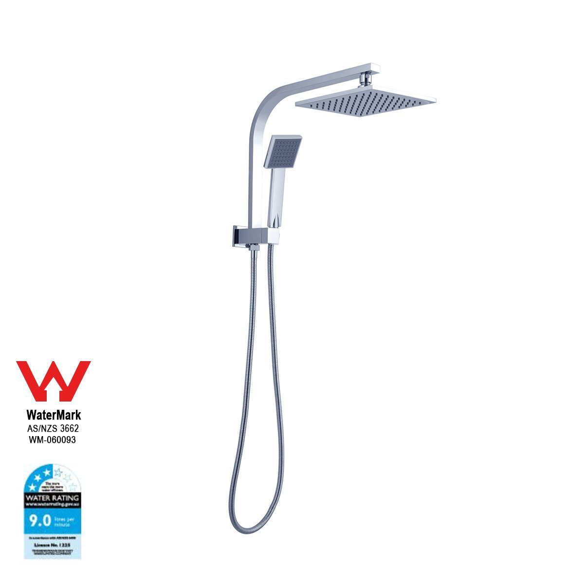 Nero Vibe Short Twin Shower Chrome showers Nero