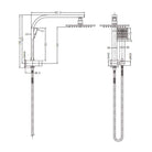 Nero Vibe Short Twin Shower Chrome showers Nero