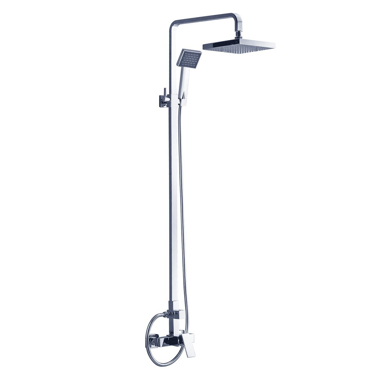 Nero Vibe Shower Set Combine with Mixer Chrome Showers Nero