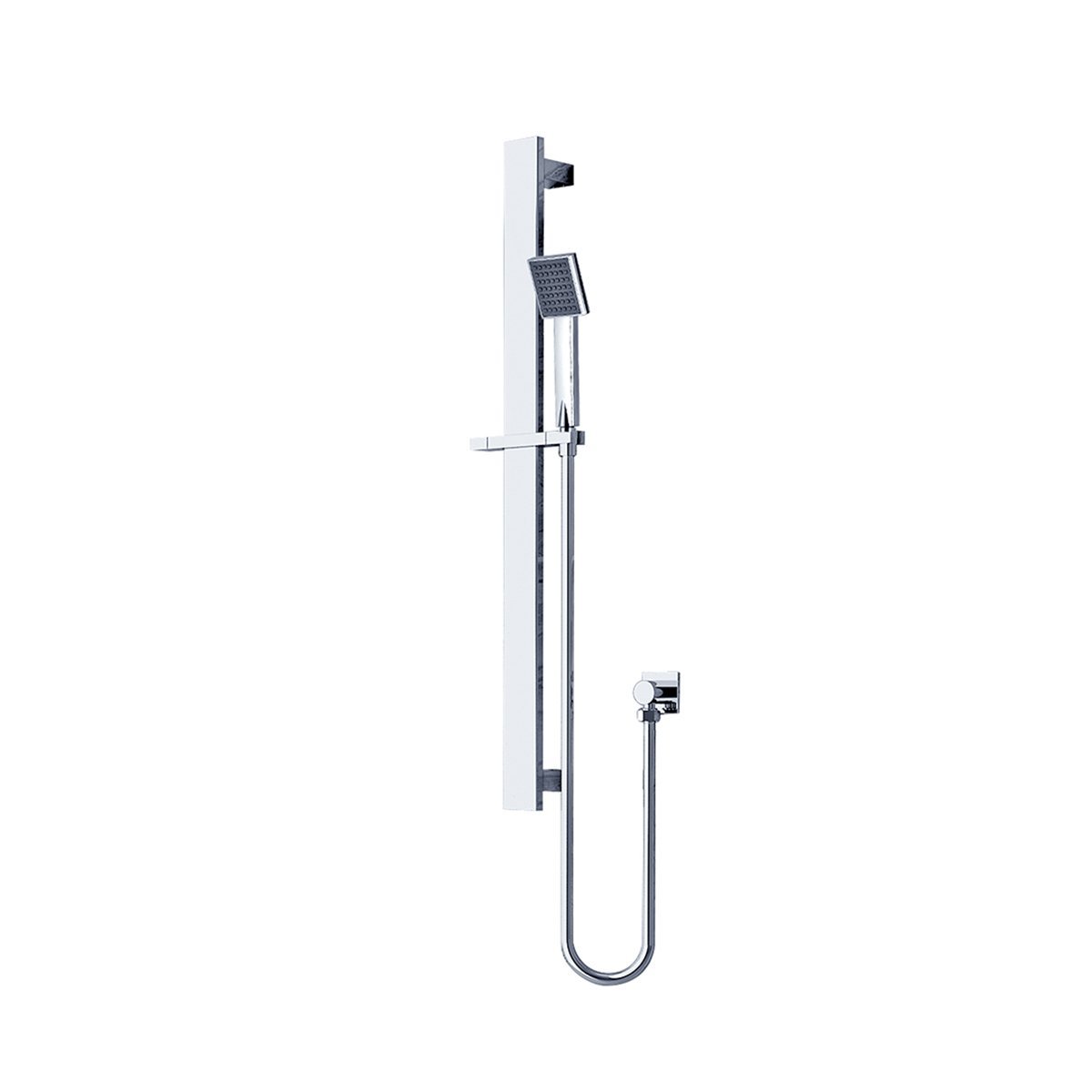 Nero Vibe Square Rail Shower Chrome - YSW301 Showers Nero
