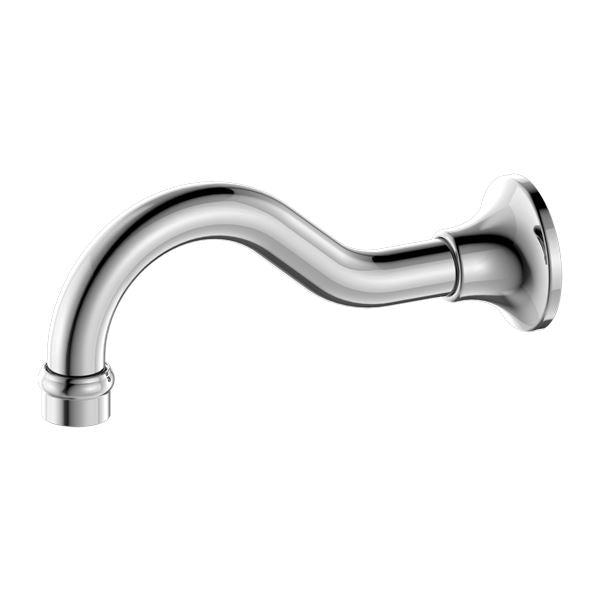 Nero York Basin/Bath Spout Only Chrome Tapware Nero