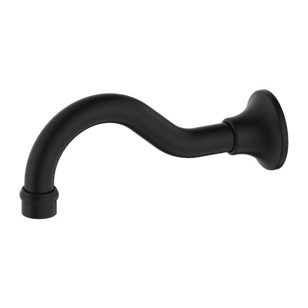 Nero York Basin/Bath Spout Only Matte Black Tapware Nero