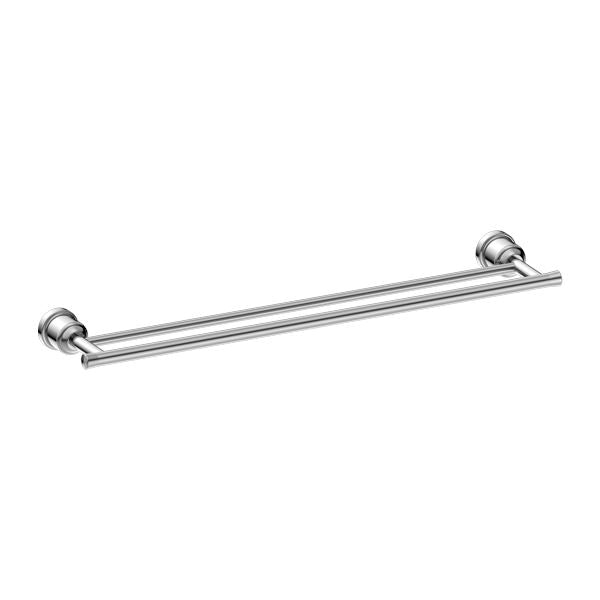 Nero York Double Towel Rail Chrome 600MM 6924D-CH Accessories Nero