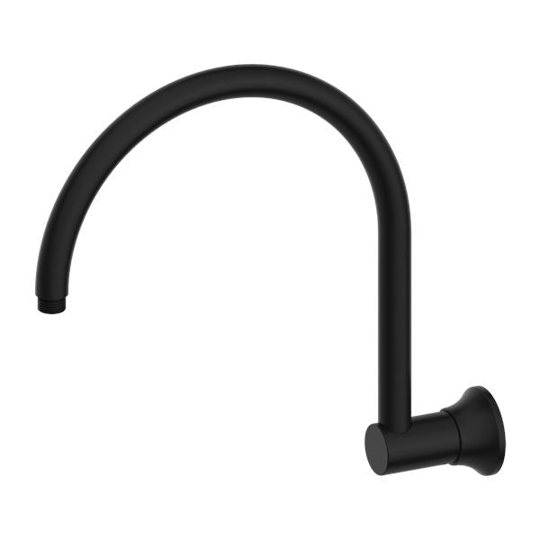 Nero York Shower Arm Matte Black Showers Nero