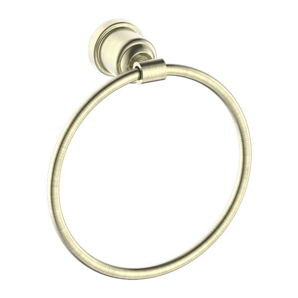 Nero York Towel Ring Aged Brass 6980-AB Accessories Nero