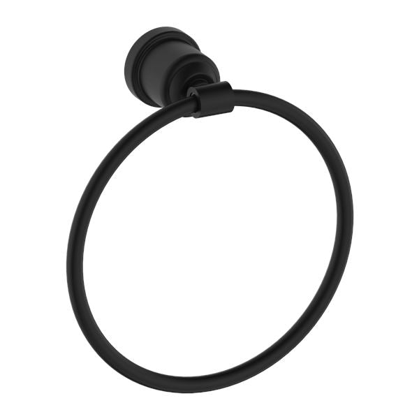 Nero York Towel Ring Matte Black 6980-MB Accessories Nero