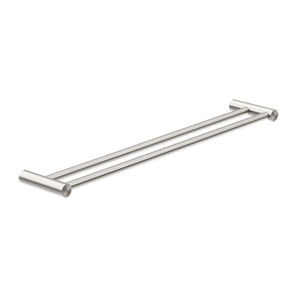 New MECCA Double Towel Rail 600MM Brushed Nickel 2324D-BN Accessories Nero
