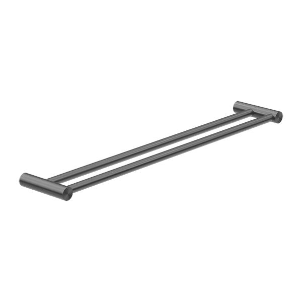 New MECCA Double Towel Rail 600MM Gun Metal 2324D-GM Accessories Nero