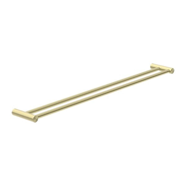 New MECCA Double Towel Rail 800MM Brushed Gold 2330D-BG Accessories Nero